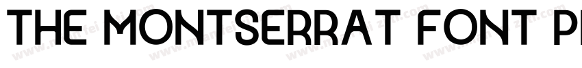 The Montserrat Font Project字体转换